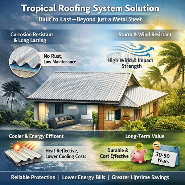 aluminium roofing sheet features